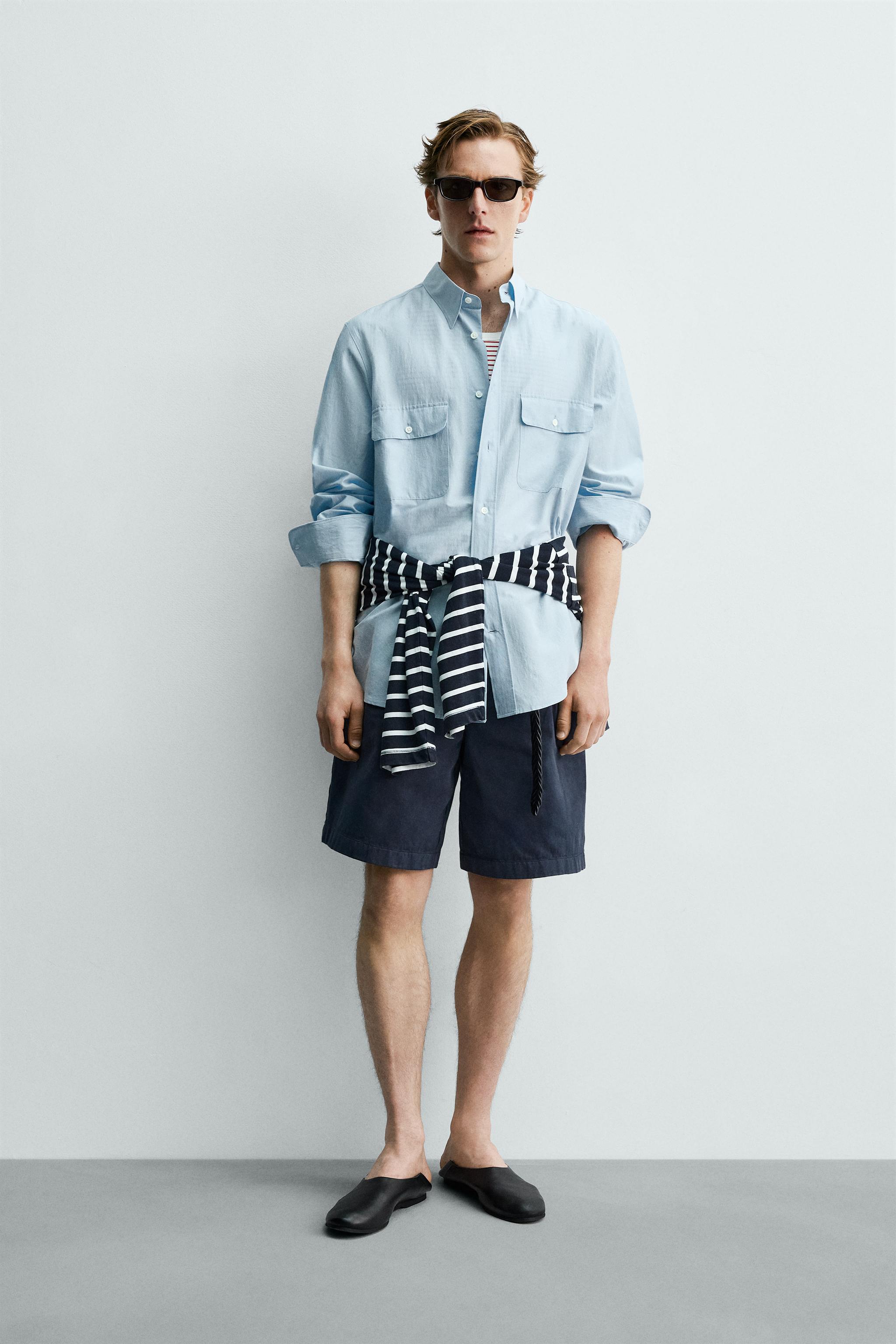 REGULAR FIT FLOWY POCKET SHIRT AARON LEVINE X ZARA